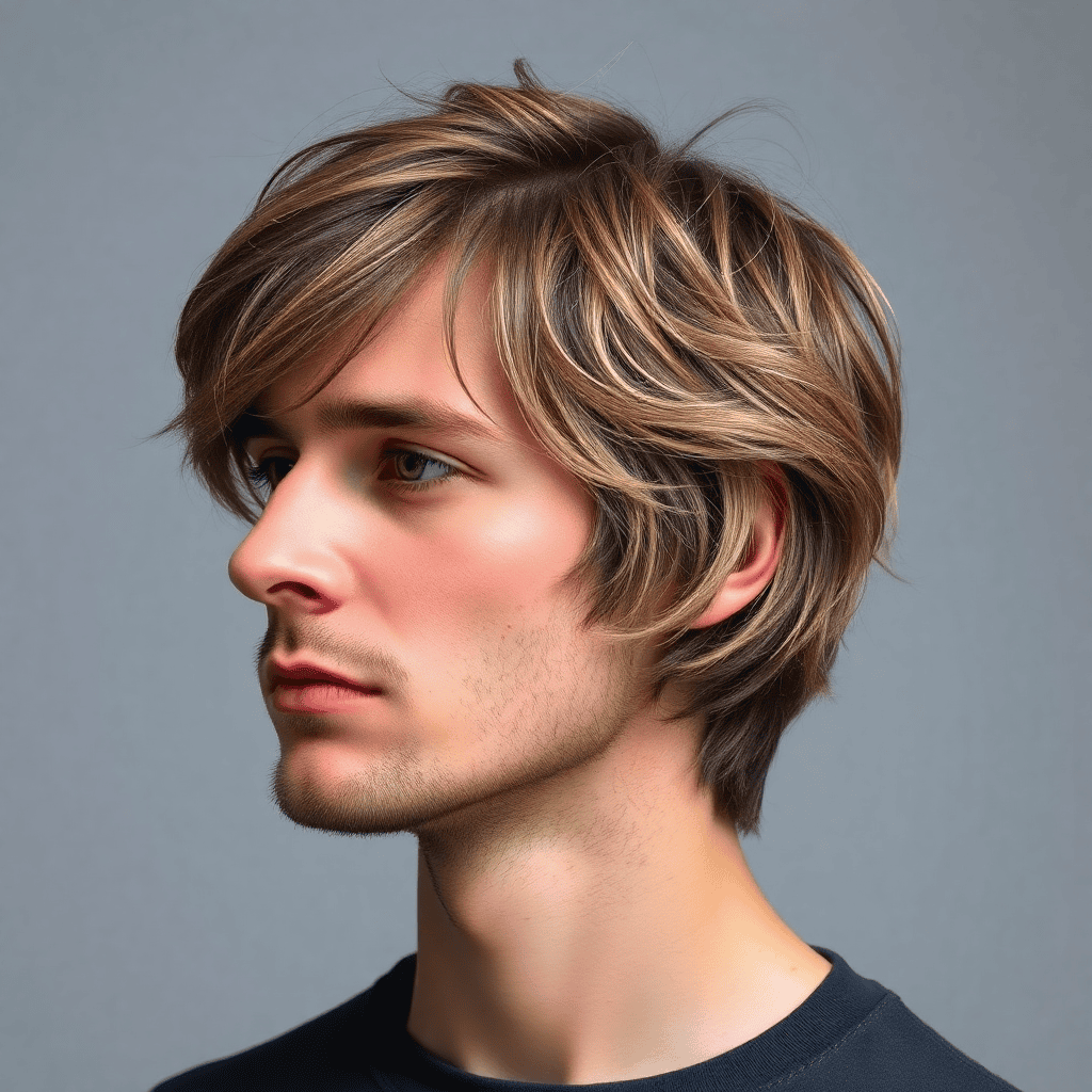 Layered Wavy Shag With Long Fringe