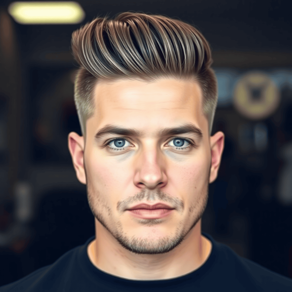 Classic Side Part With a Low Fade