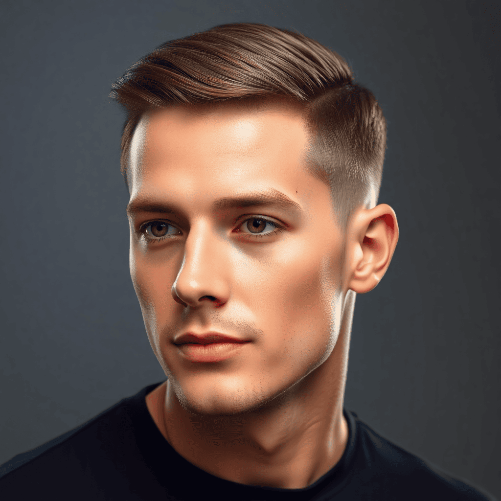 Ivy League Haircut With a Low Taper Fade