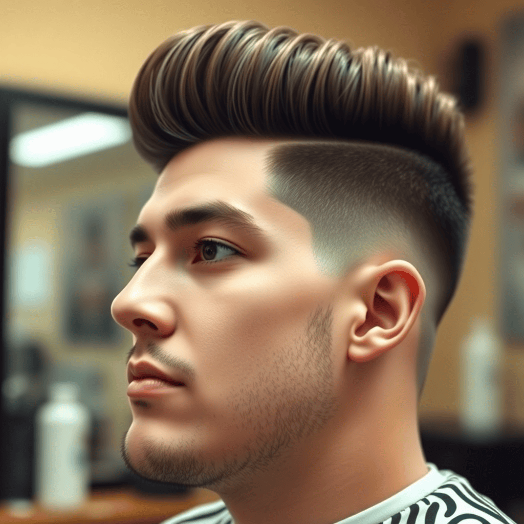 Classic Side Part With a Low Fade