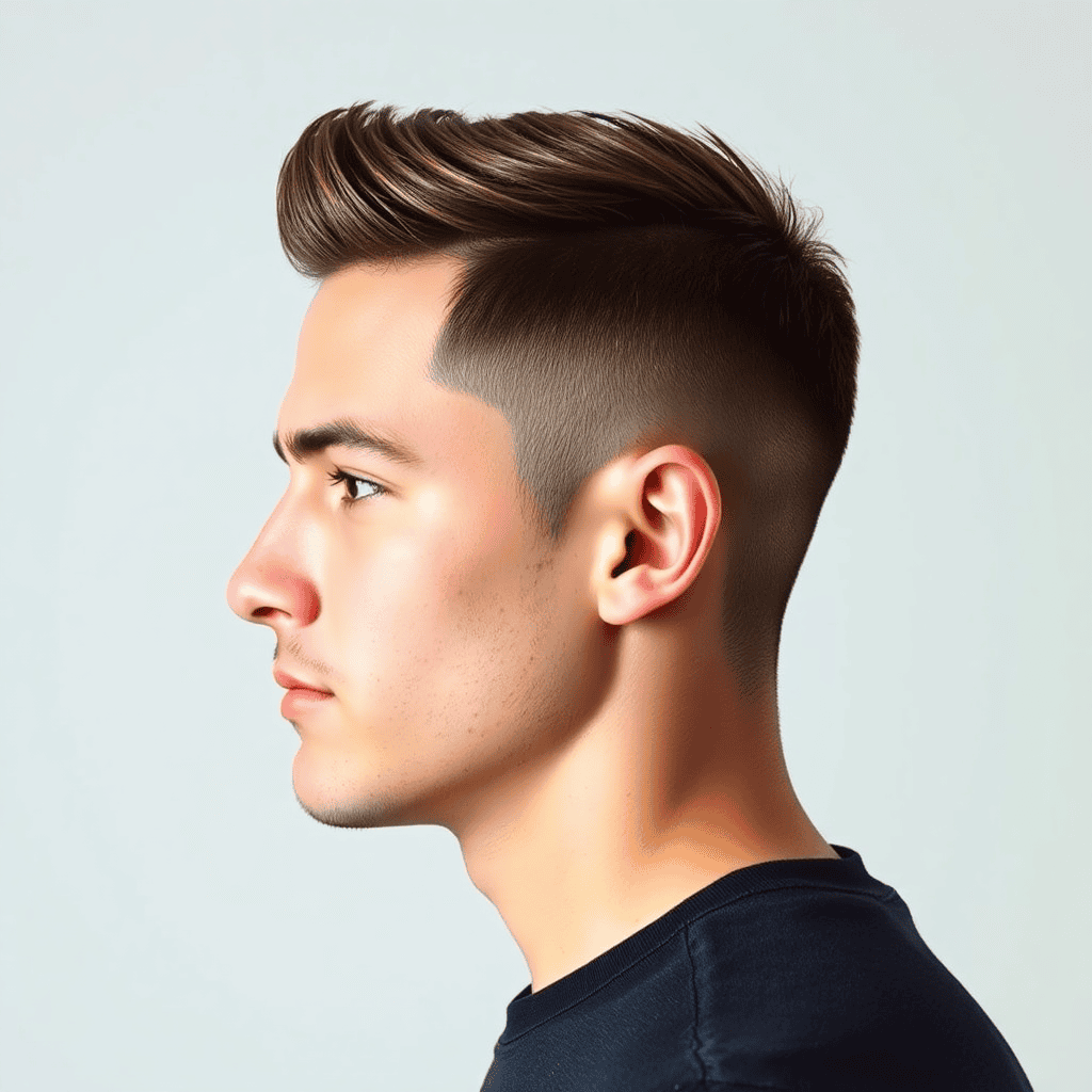 Classic Side Part With a Low Fade