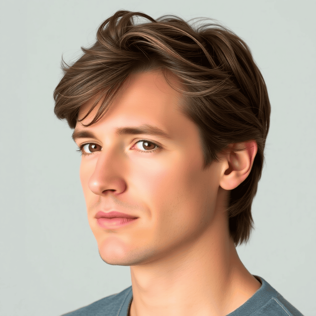 Medium Layered Side Sweep With Tapered Sides