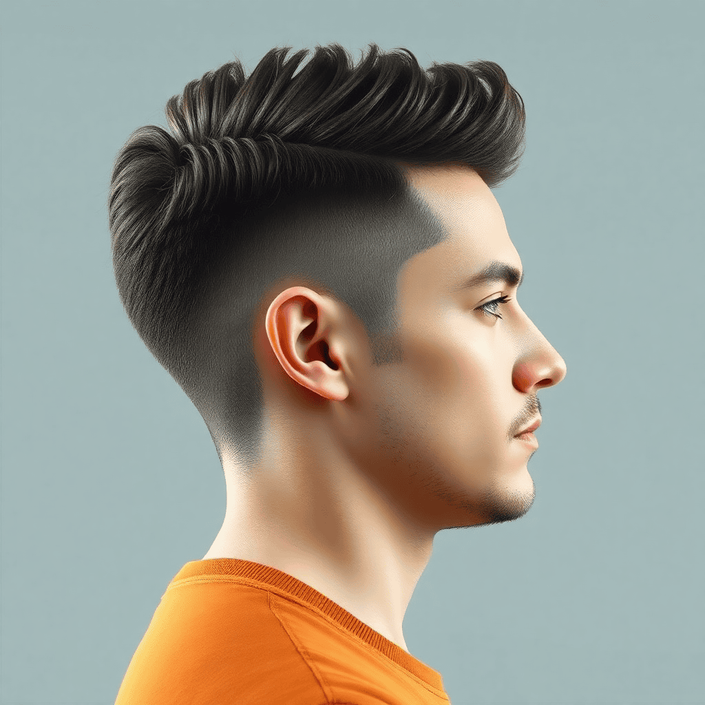 Medium Layered Side Sweep With Tapered Sides