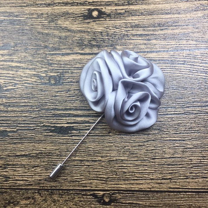 Marblehead Grey Lapel Flower