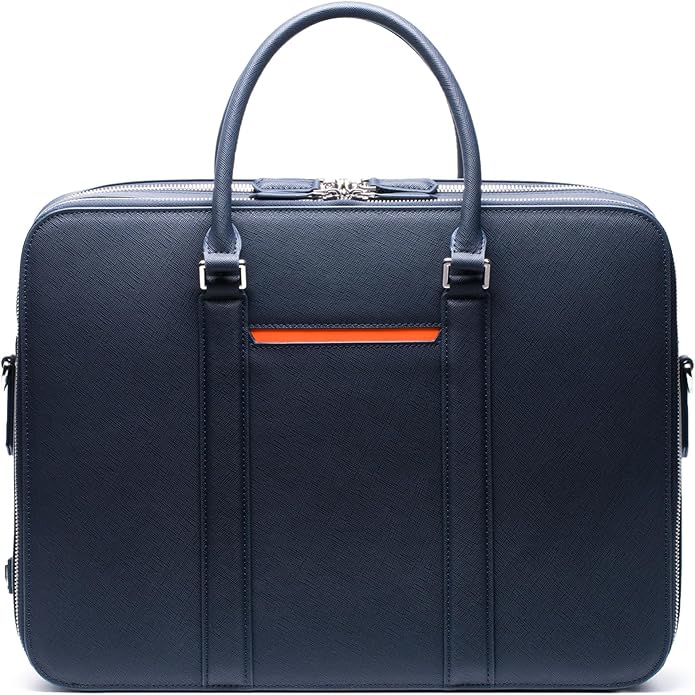 Maverick & Co. Manhattan Slim Leather Briefcase — Best Modern Leather Value