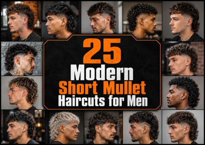 Modern Short Mullet Haircuts for Men