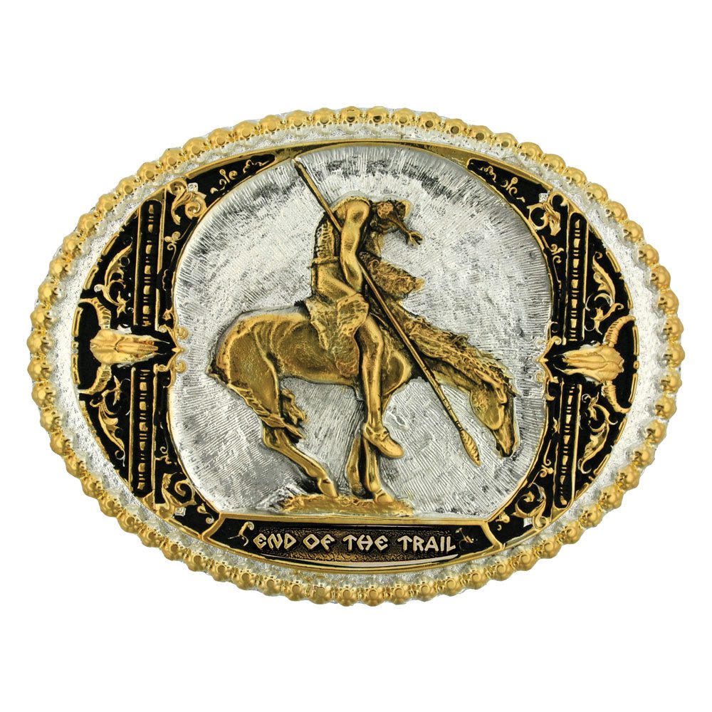 Montana Silversmiths Antiqued Medium Two-Tone Framed Buckle