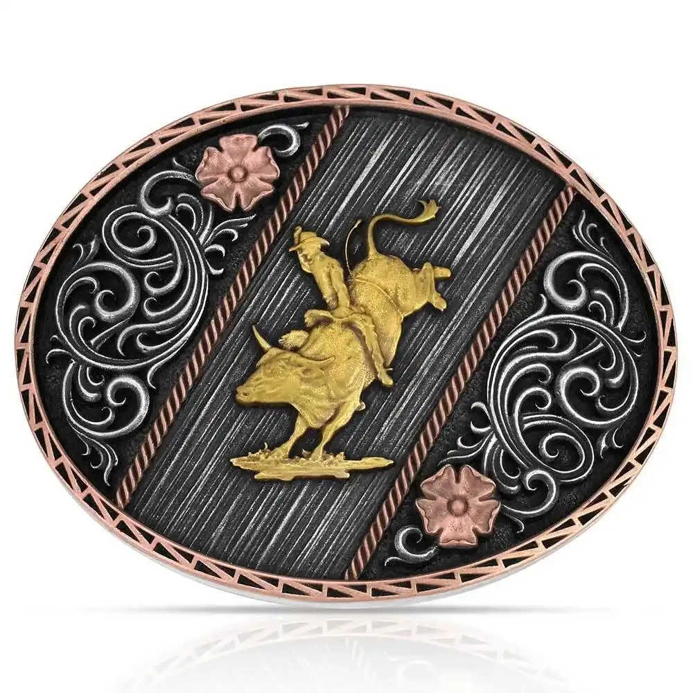 Montana Silversmiths Bucking Bull Belt Buckle