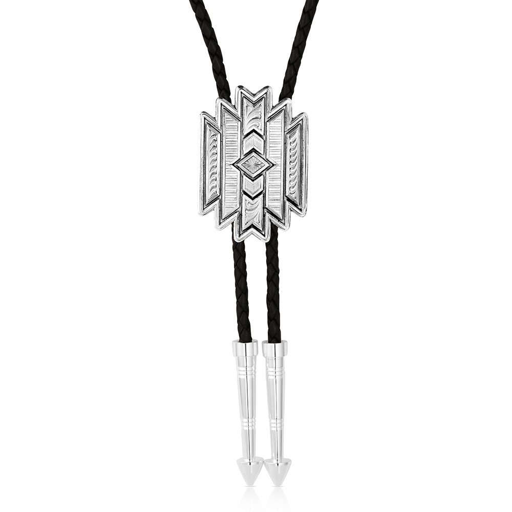 Montana Silversmiths Scalloped Square Bolo Tie