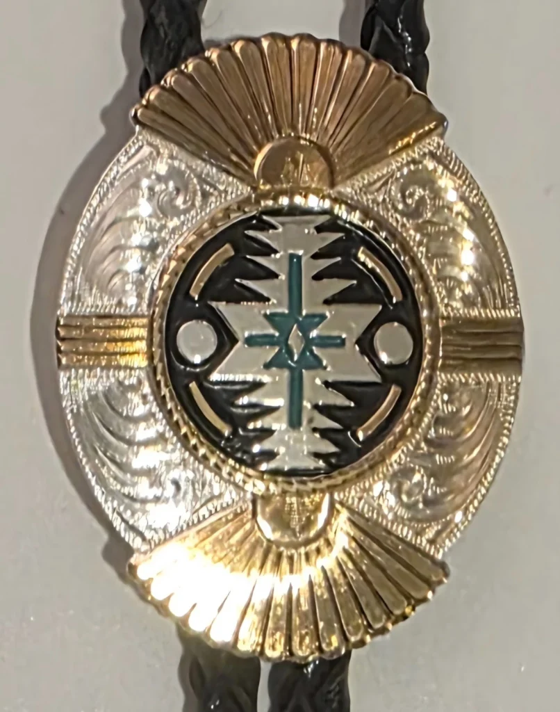 Montana Silversmiths Southwestern Rancher’s Bolo Tie in Antiqued Silver