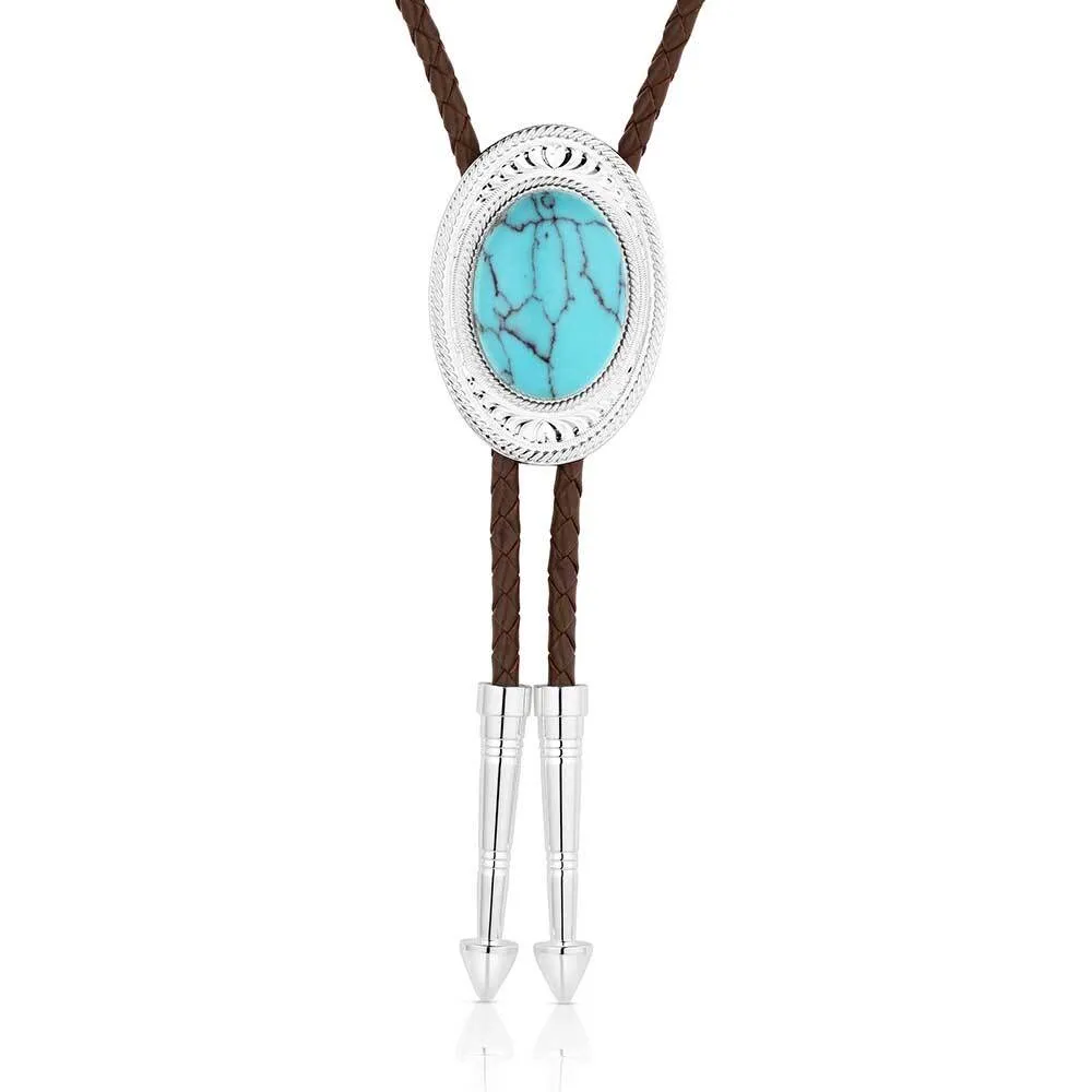 Montana Silversmiths The Outlaw Turquoise Bolo Tie