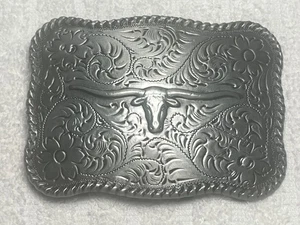 Nocona Two-Tone Longhorn — Best Western Belt Buckles for Men