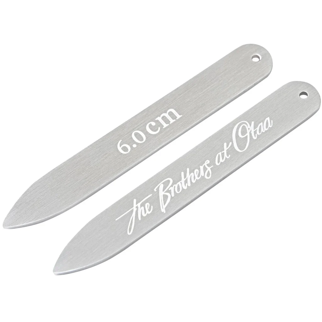 OTAA Brushed Silver Collar Stays