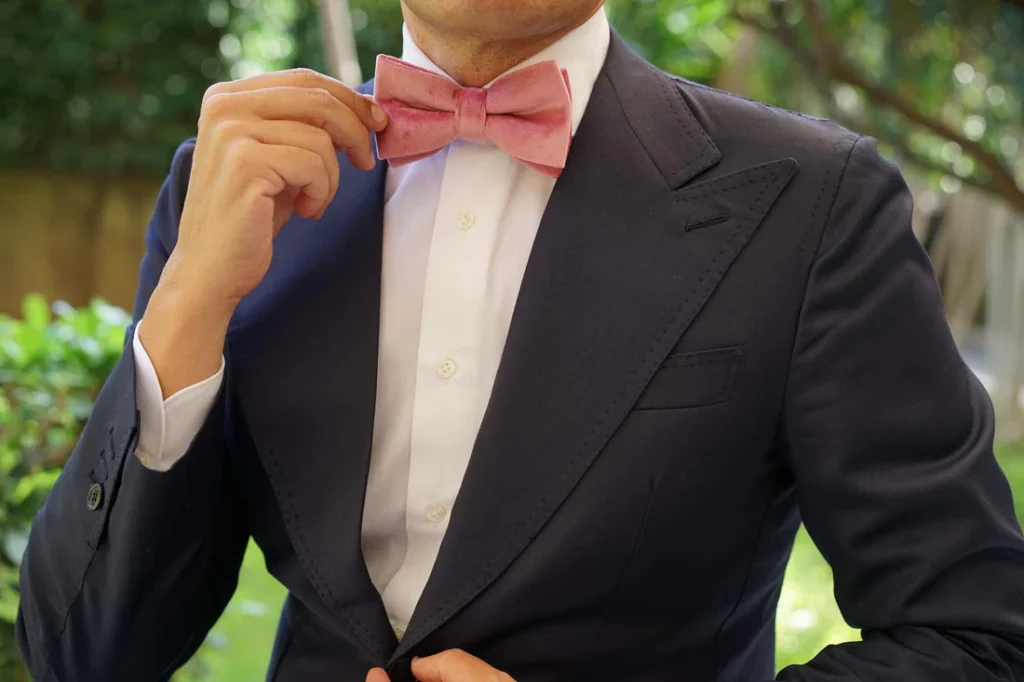OTAA Plum Purple Velvet Bow Tie