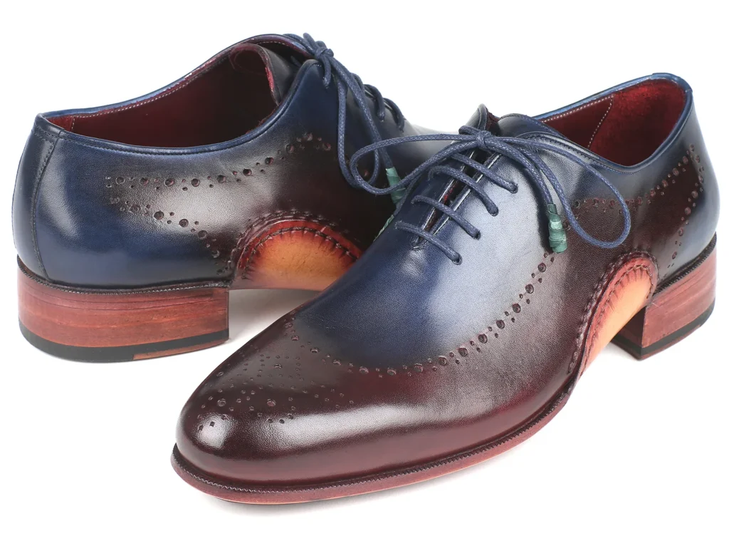 Paul Parkman PP22TX54 Camel and Bordeaux Wingtip Oxford