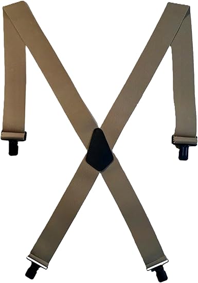 Perry 2-Inch Solid Clip-On Suspenders