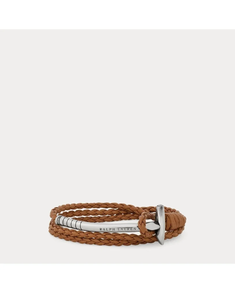 Polo Ralph Lauren Braided Leather Bracelet