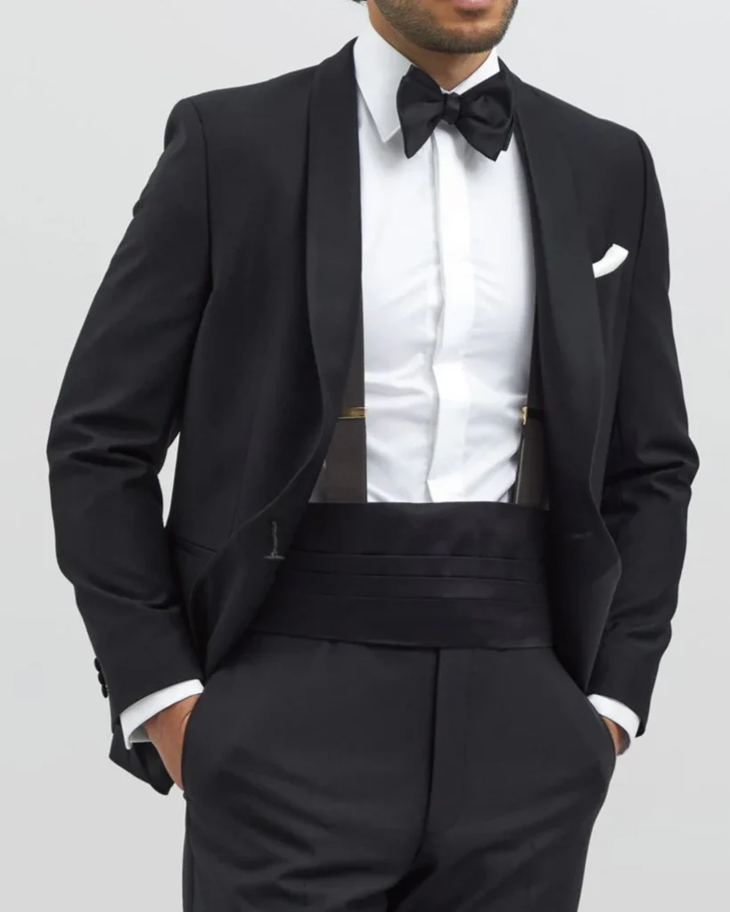 R. Hanauer Black Silk Cummerbund