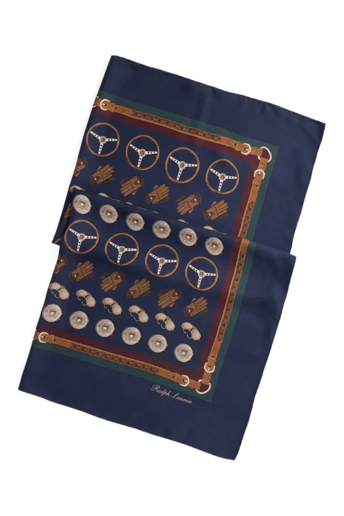 Ralph Lauren Purple Label Dot-Print Silk Pocket Square — Best for Traditional Tailoring