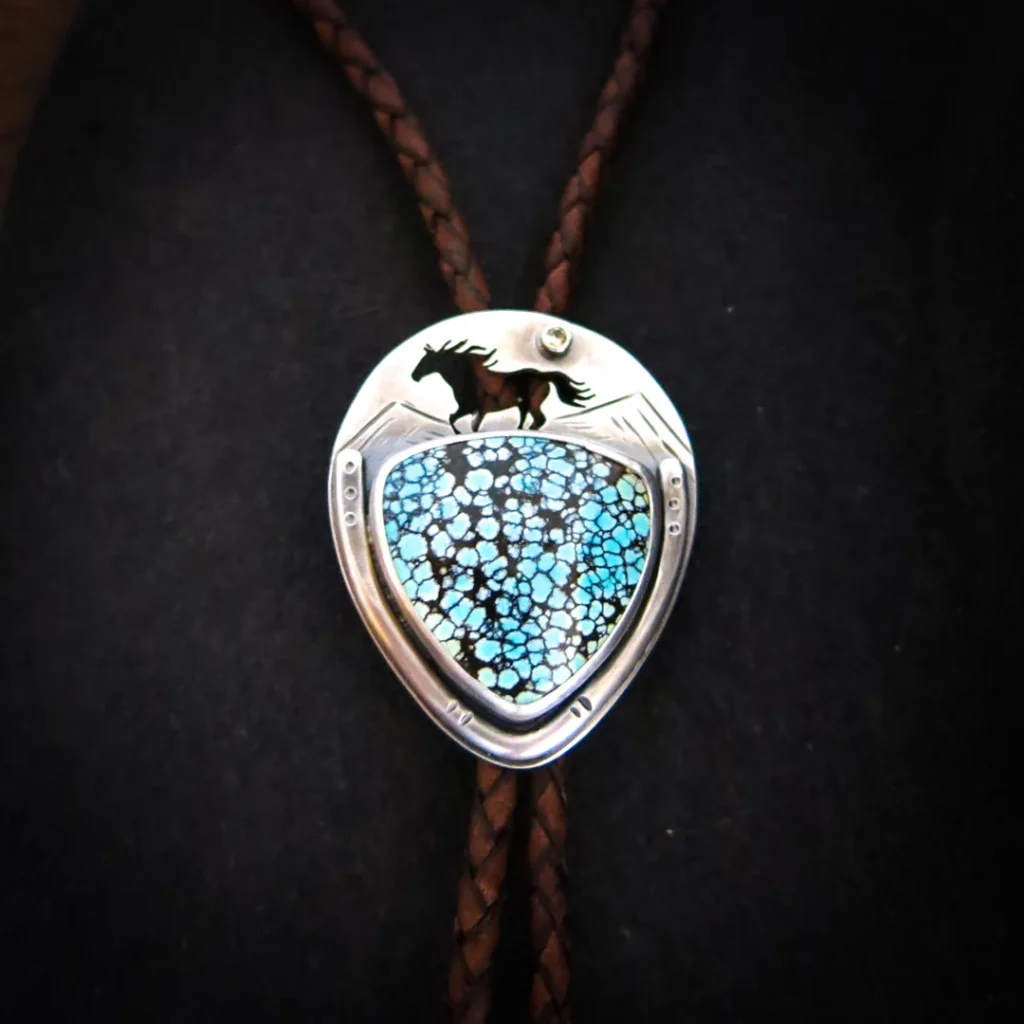 Rockmount Silver Mountain Mustang Bolo Tie