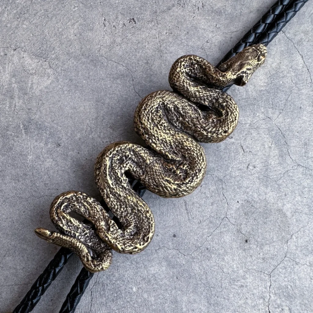 Rockmount Tri-Color Rattlesnake Bolo Tie