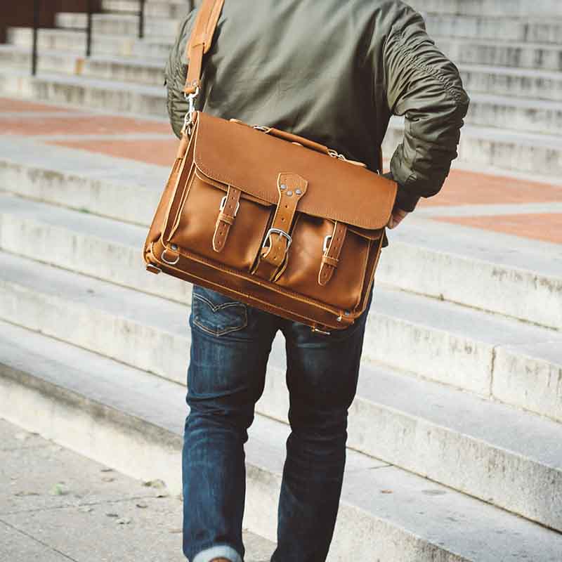 Saddleback Leather Thin Front Pocket Briefcase
