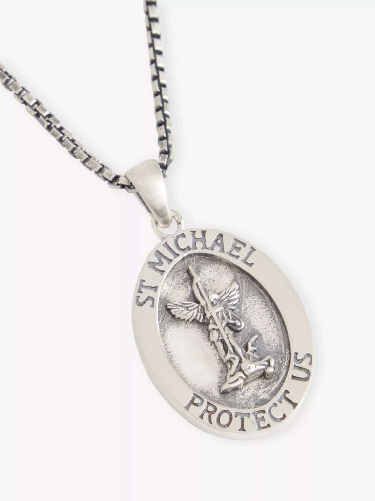 Serge DeNimes Silver Archangel Necklace