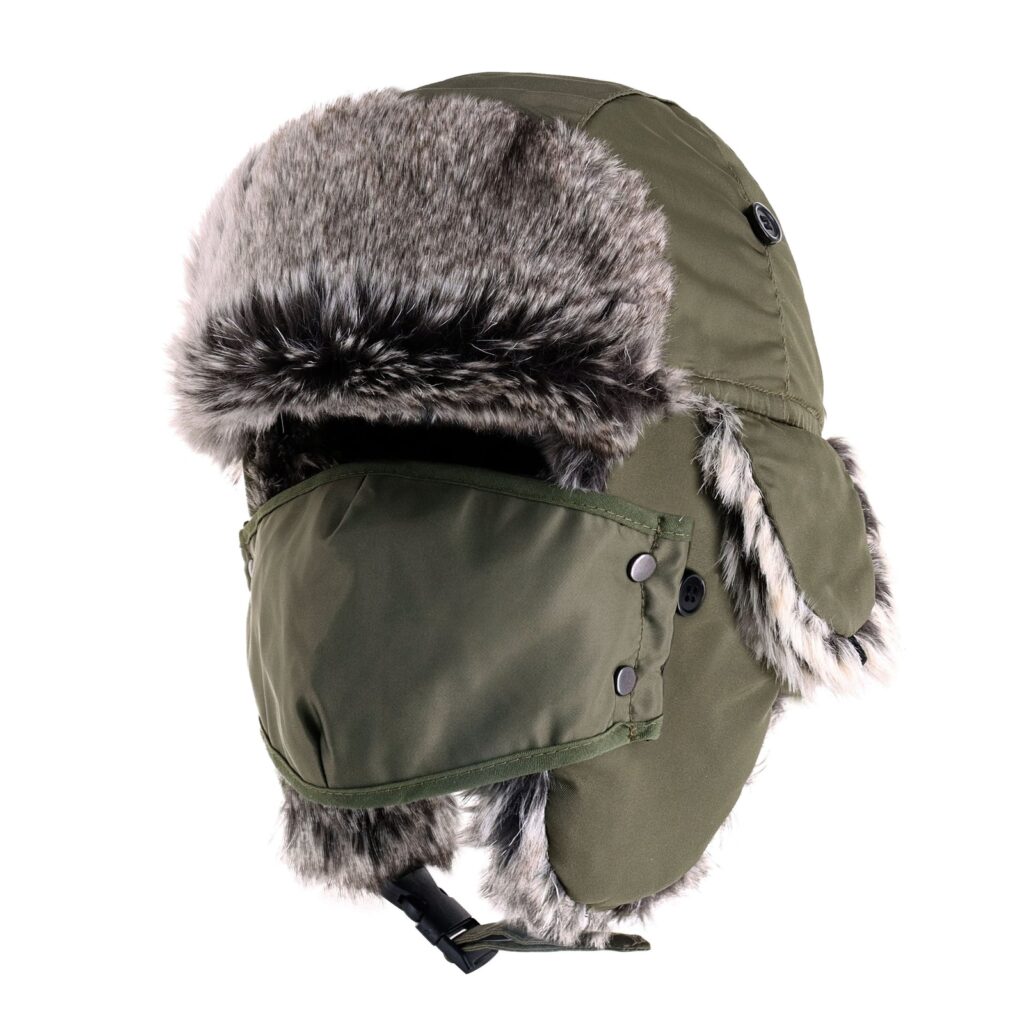Simplicity Weatherproof Faux Fur Lined Trapper Hat