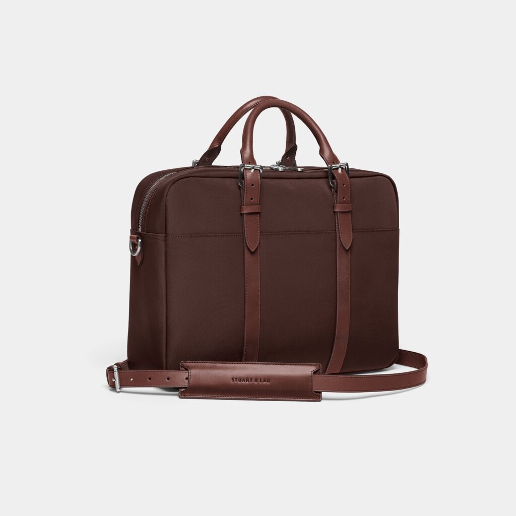 Stuart & Lau Cary Briefcase Single — Best Refined All-Weather Option