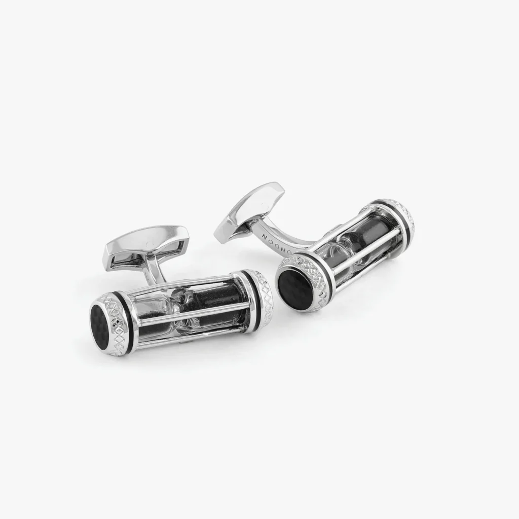 Tateossian Tonneau Ascot Horse Cufflinks in Palladium — Best Statement Piece
