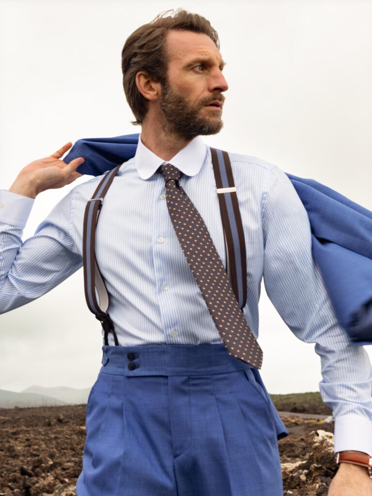 The Shirt Bar Navy & Sky Blue Silk Knots