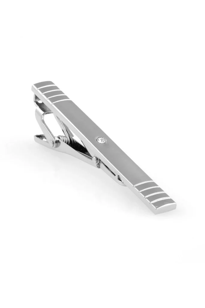 The Tie Bar Indicator Brushed Silver Tie Bar