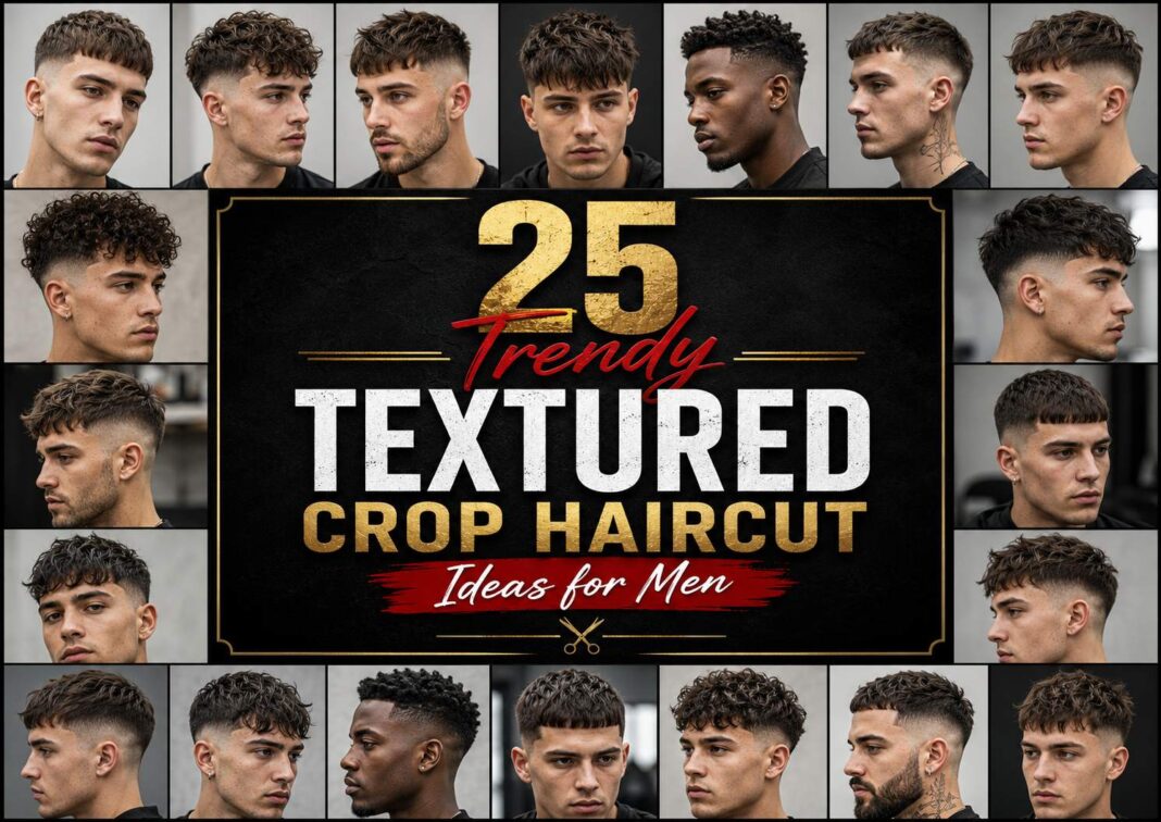 Trendy Textured Crop Haircut Ideas for Men
