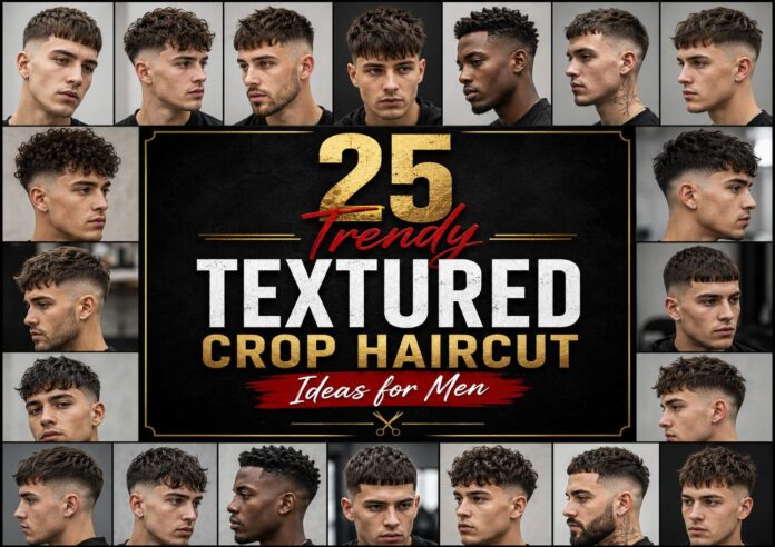 Trendy Textured Crop Haircut Ideas for Men
