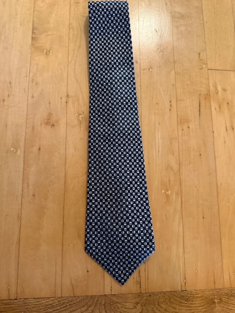 Turnbull & Asser Navy Knitted Silk Tie