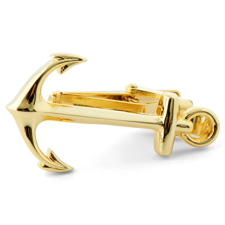 Warren Asher Polished Gold-Tone 4 cm Tie Bar