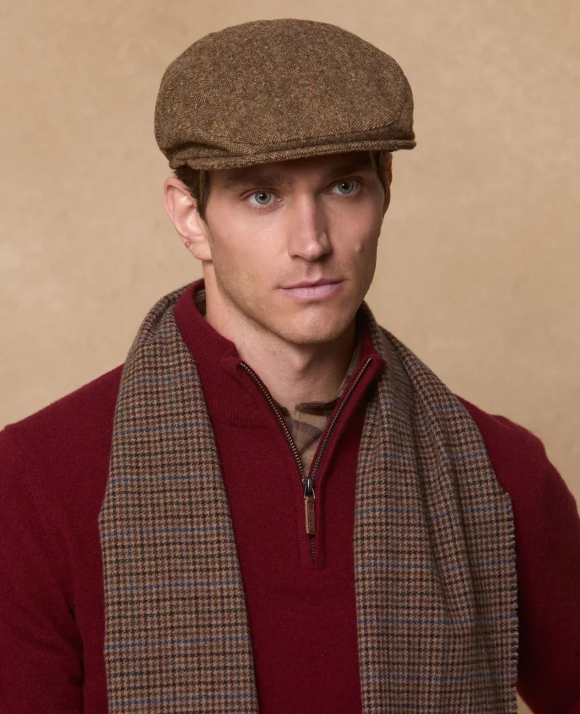 Wigens Magee Tweed Multi Check Newsboy Cap — Best Autumn Color