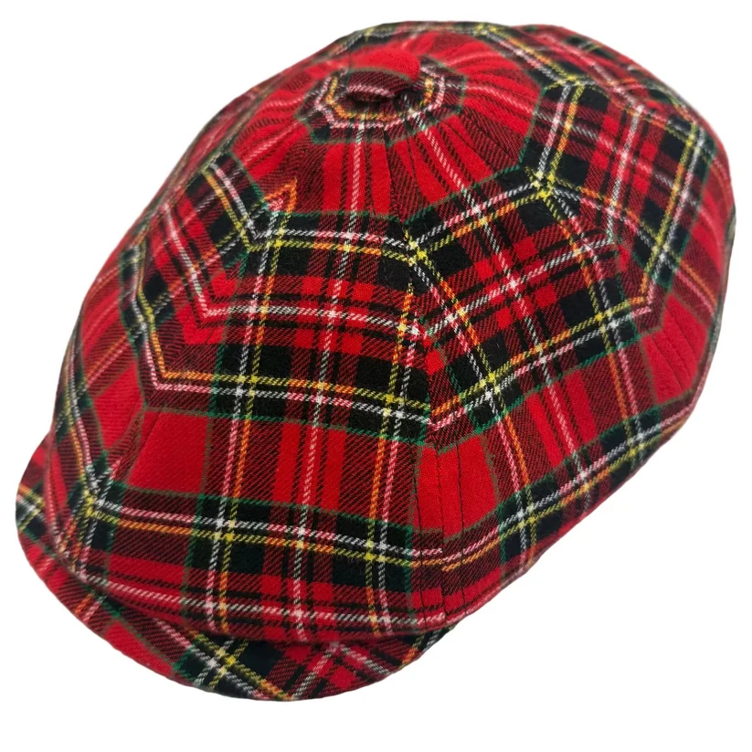 Wigens Mallalieus Tartan British Wool Newsboy Cap — Best Statement Check