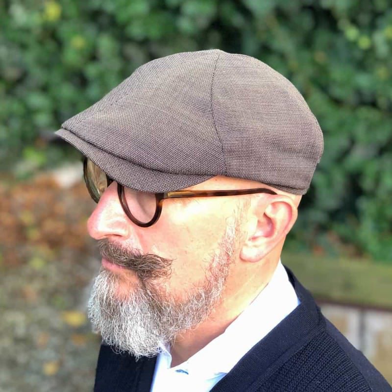 Wigens Sport Check Wool Newsboy Cap — Best Refined Pattern