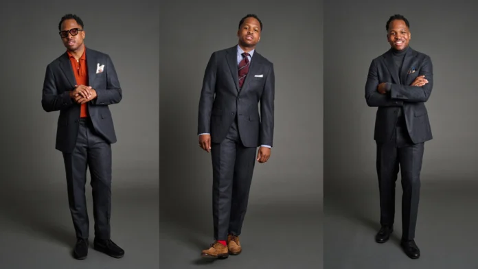 Best Grey Flannel Trousers for Men with Timeless Tailored Drape
