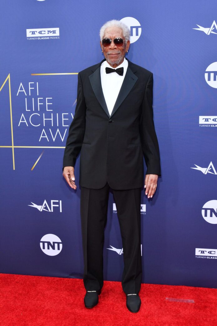 Morgan Freeman - Designer Suits, Casual Layers and Modern Grooming Style