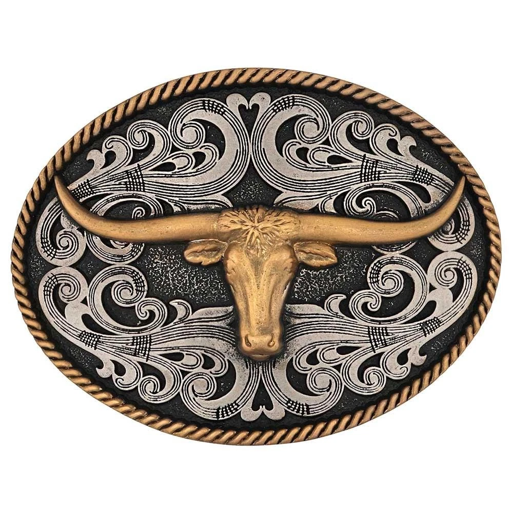 Montana Silversmiths Horse Pack & Rider Belt Buckle