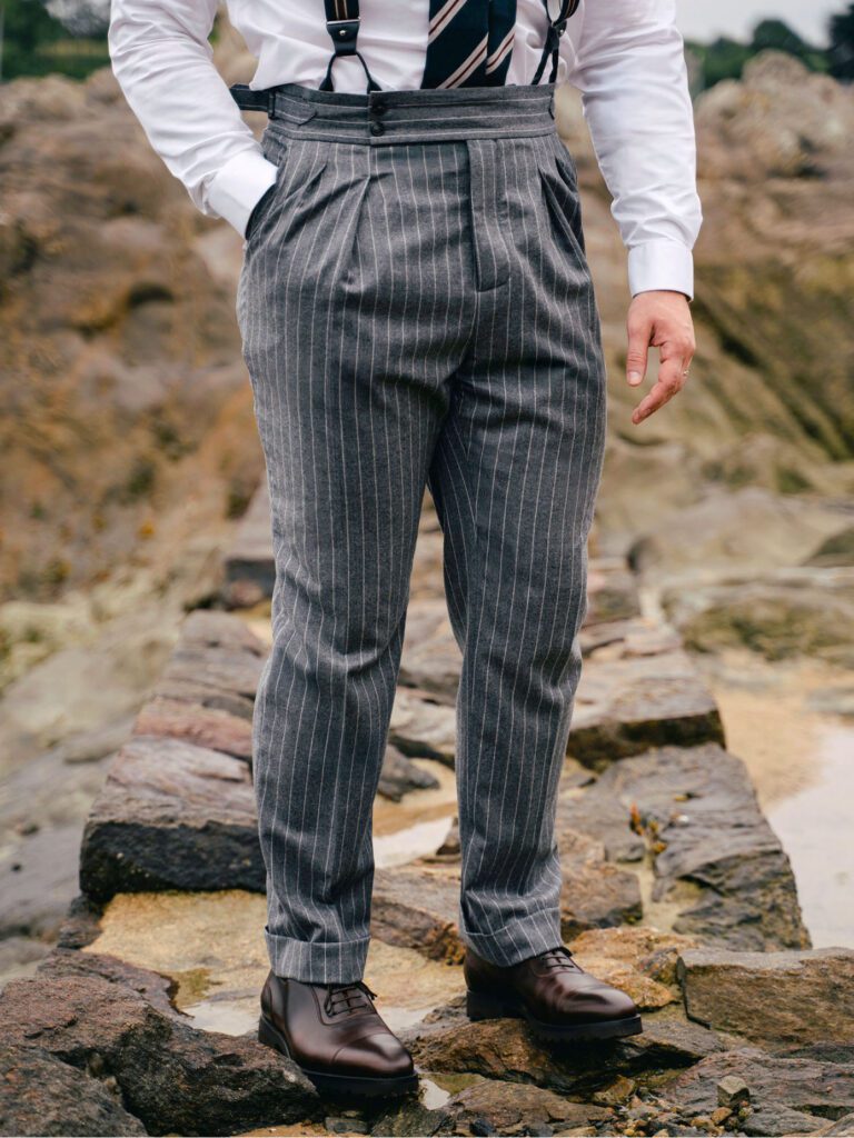 Best Pleated Flannel Trousers for Men with Warm Classic Style