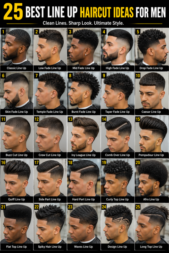 25 Best Line Up Haircut Ideas for Men