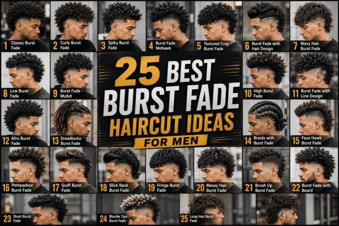 25 Best Burst Fade Haircut Ideas for Men