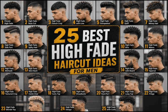 25 Best High Fade Haircut Ideas for Men