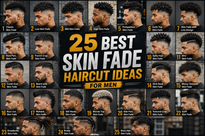 25 Best Skin Fade Haircut Ideas for Men