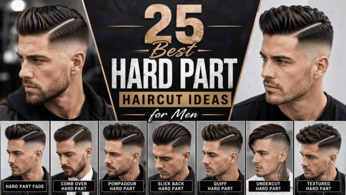 25 Best Hard Part Haircut Ideas for Men