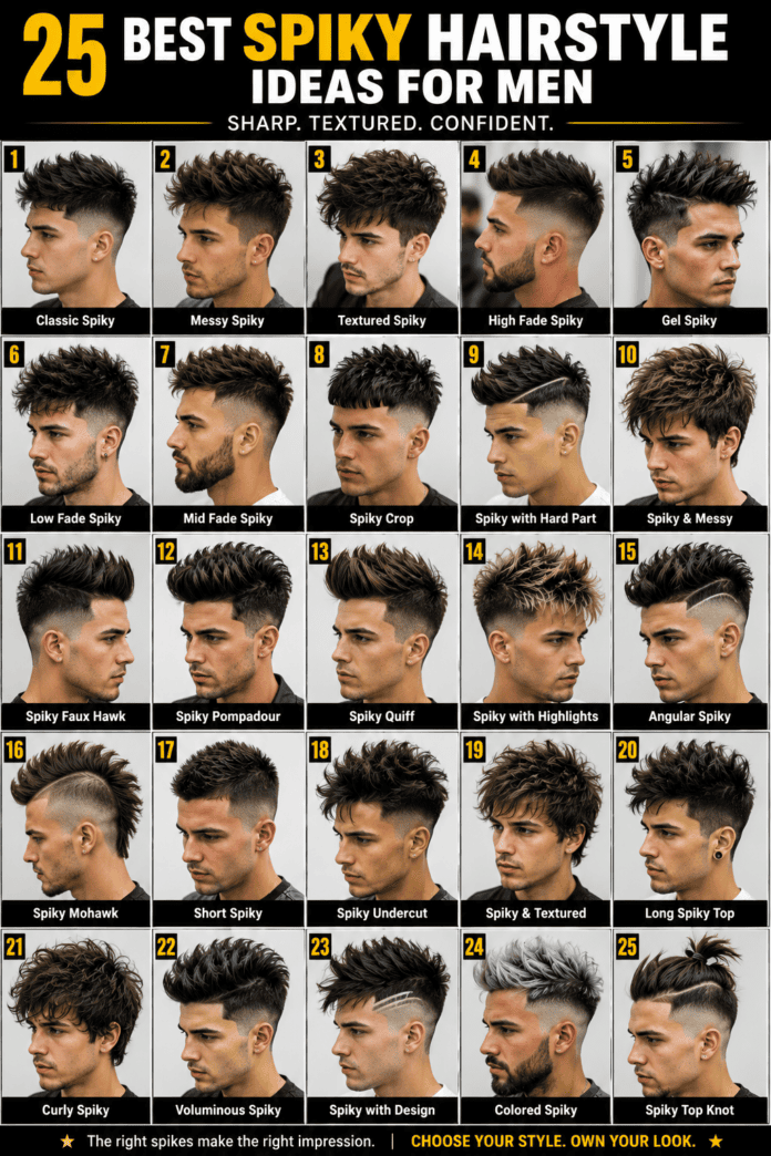 25 Best Spiky Hairstyle Ideas for Men
