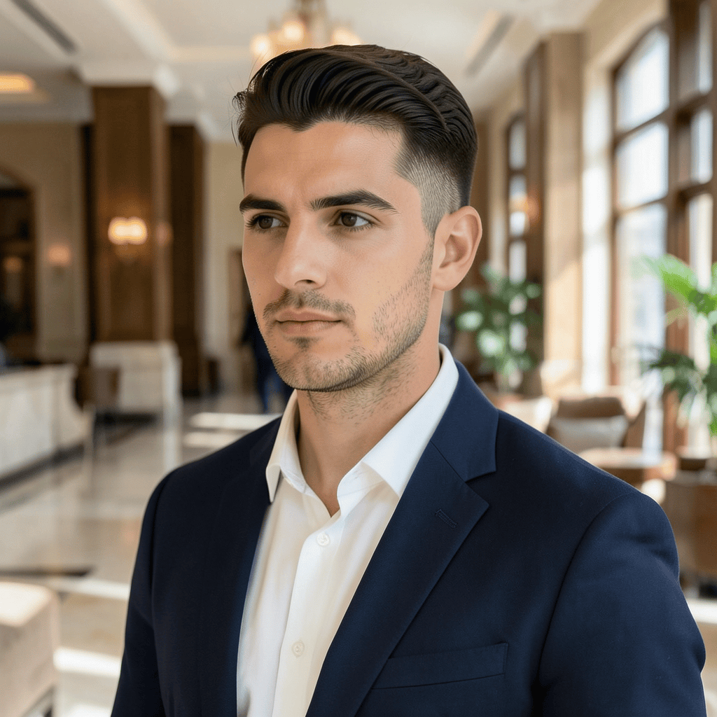 Classic Taper With a Defined Side Part
